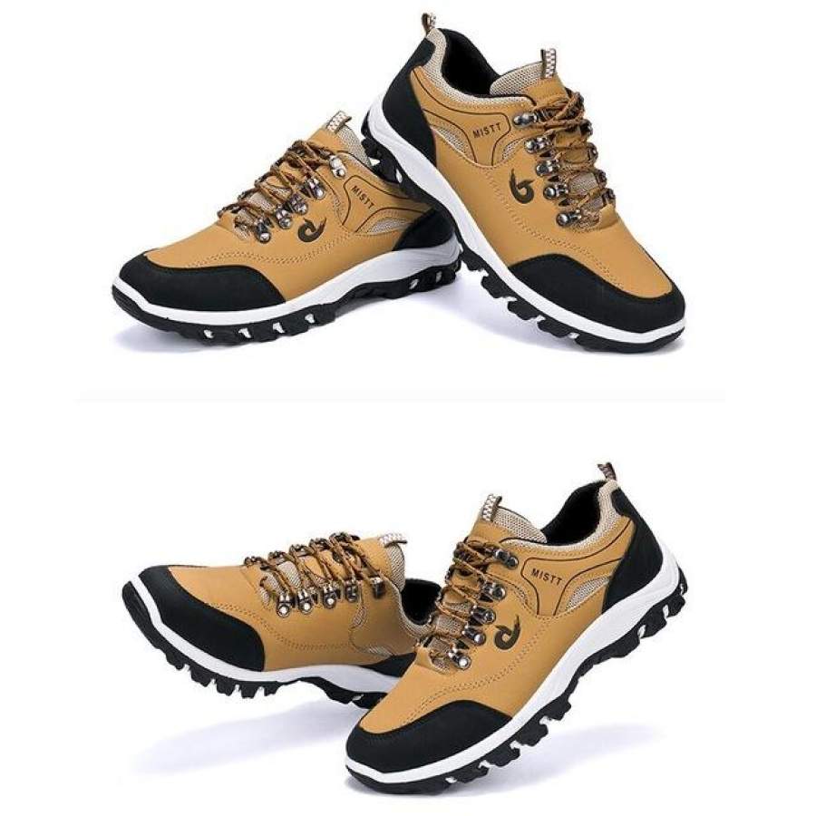 Men’s PU Leather Casual Shoes Fashion Sneakers Student Outdoor Non-slip Shock Absorption Low-cut