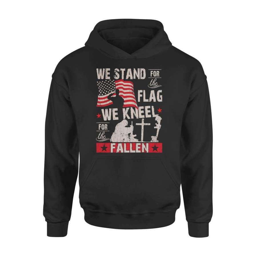 Veteran – We kneel for the fallen – Standard Hoodie