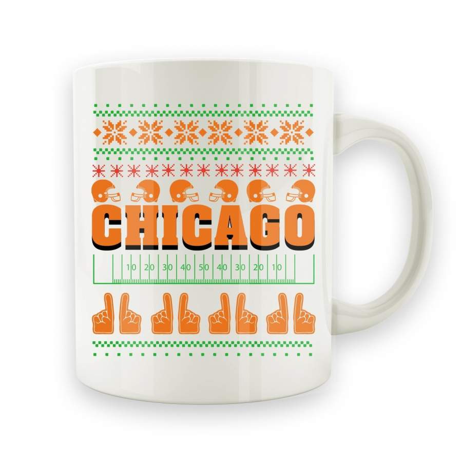 Chicago Ugly Christmas Sweater – 15oz Mug