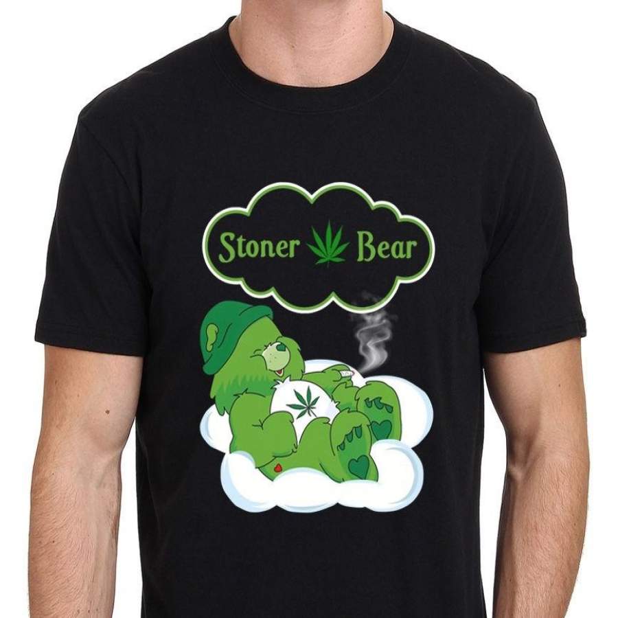 Stoner Bear Funny Care Bear Parody Men’s T-Shirt