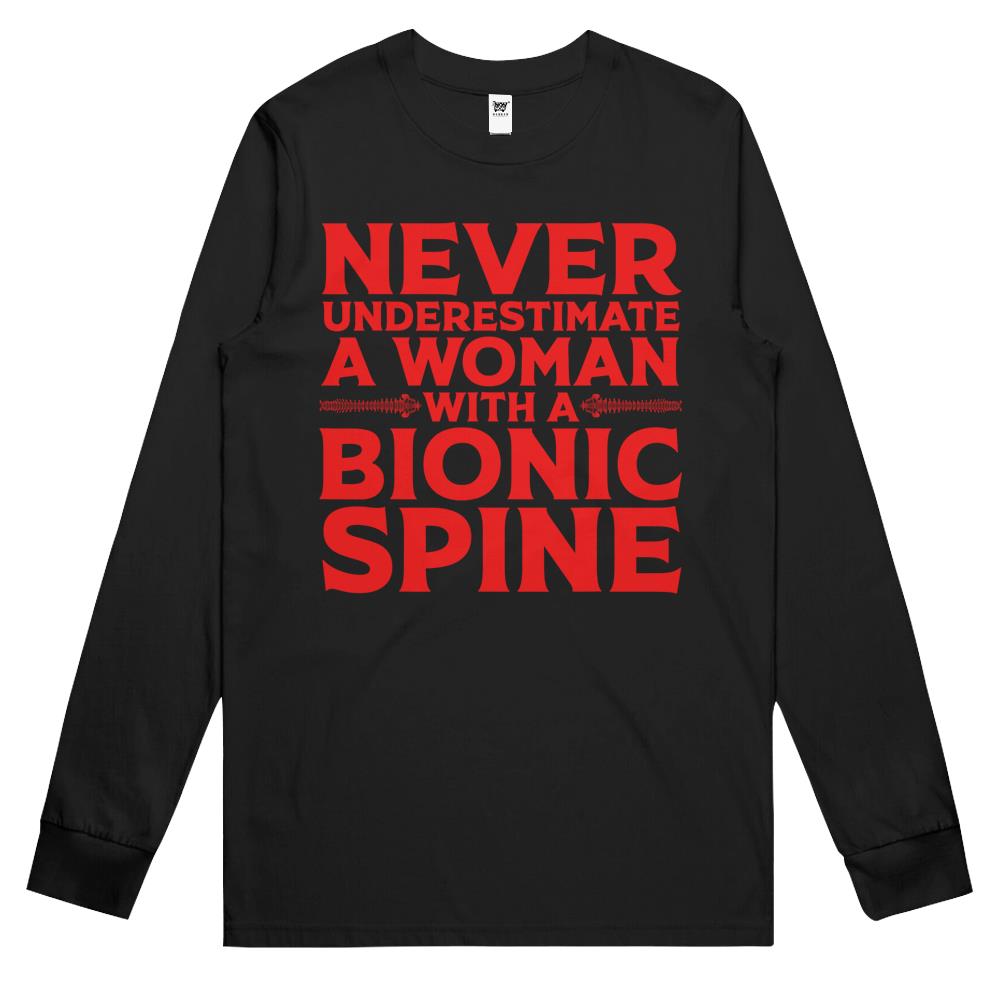 Funny Bionic Spine Surgery Recovery Gift Back Spinal Fusion Long Sleeve T Shirts