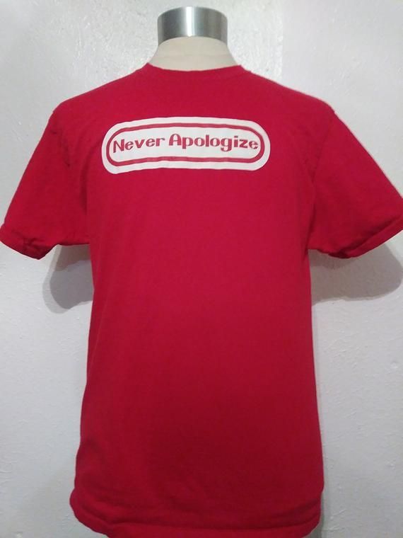 Never Apologize Nintendo Shirt