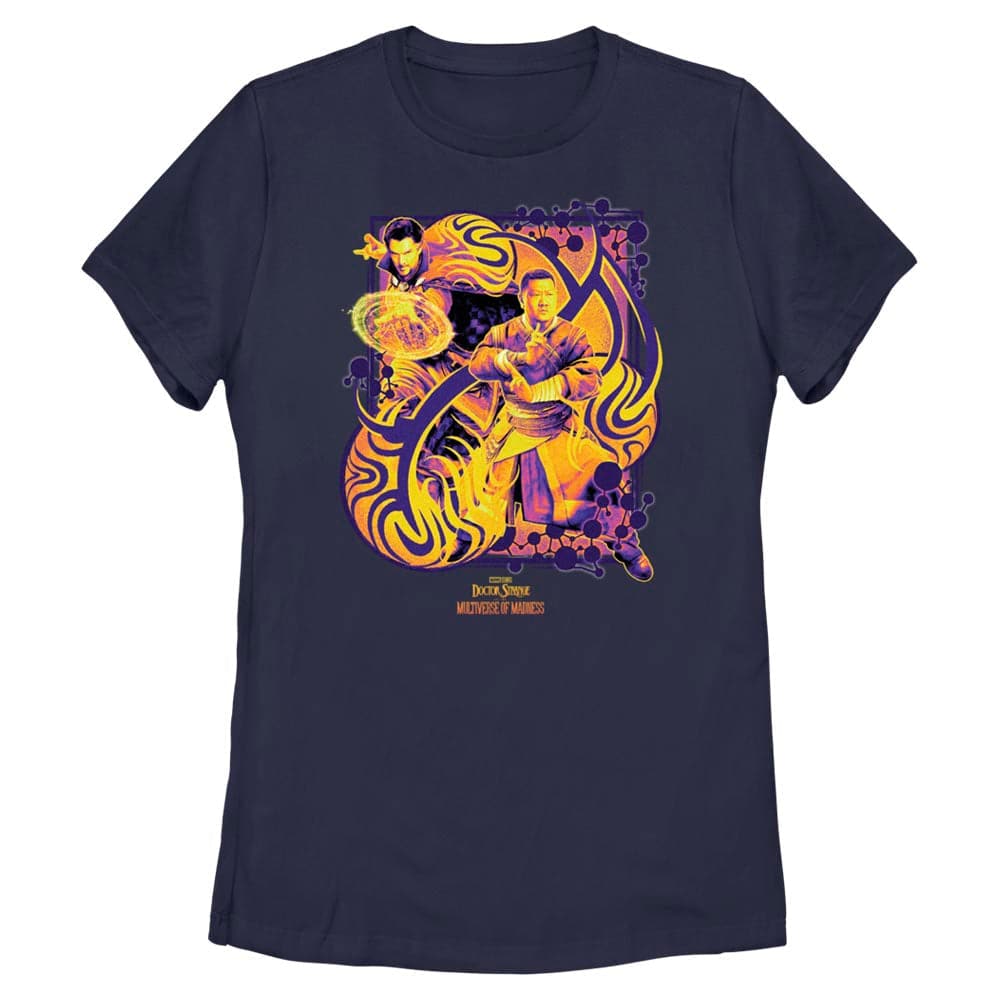 Warped Magic – Doctor Strange In The Multiverse Of Madness Navy Women’S Cut Tee