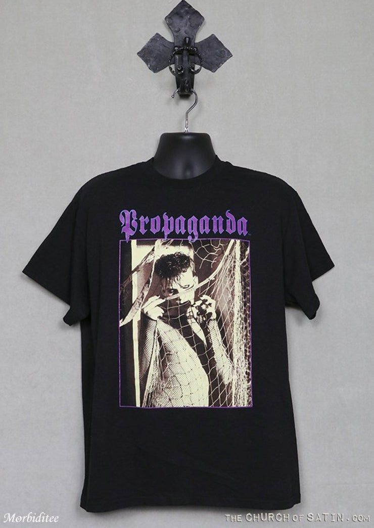 Propaganda Magazine Shirt Vintage Rare Black T 80S 90S Goth Gothic Punk Vampire Dracula Bauhaus Alien Sex Fiend Christian Death Shirt