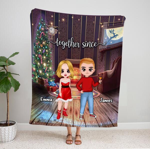 Personalized Couple Photo Blanket – Anniversary Gift Ideas For Couples – Christmas Gift Ideas For Couples