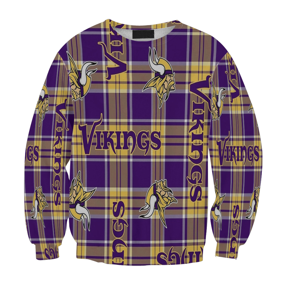 Minnesota Vikings Emblem V12 Gift For Fan 3D Full Printing Sweatshirt