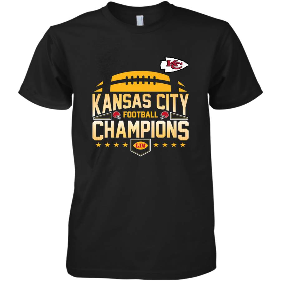 Kansas City Football _ The City Of Champions LIV Men’s Premium T-Shirt