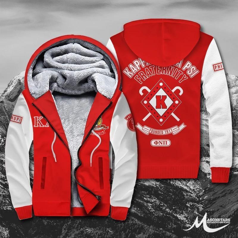 Greek Life Hoodie – Kappa Alpha Psi 1911 Fraternity Inc Sherpa Hoodie J5