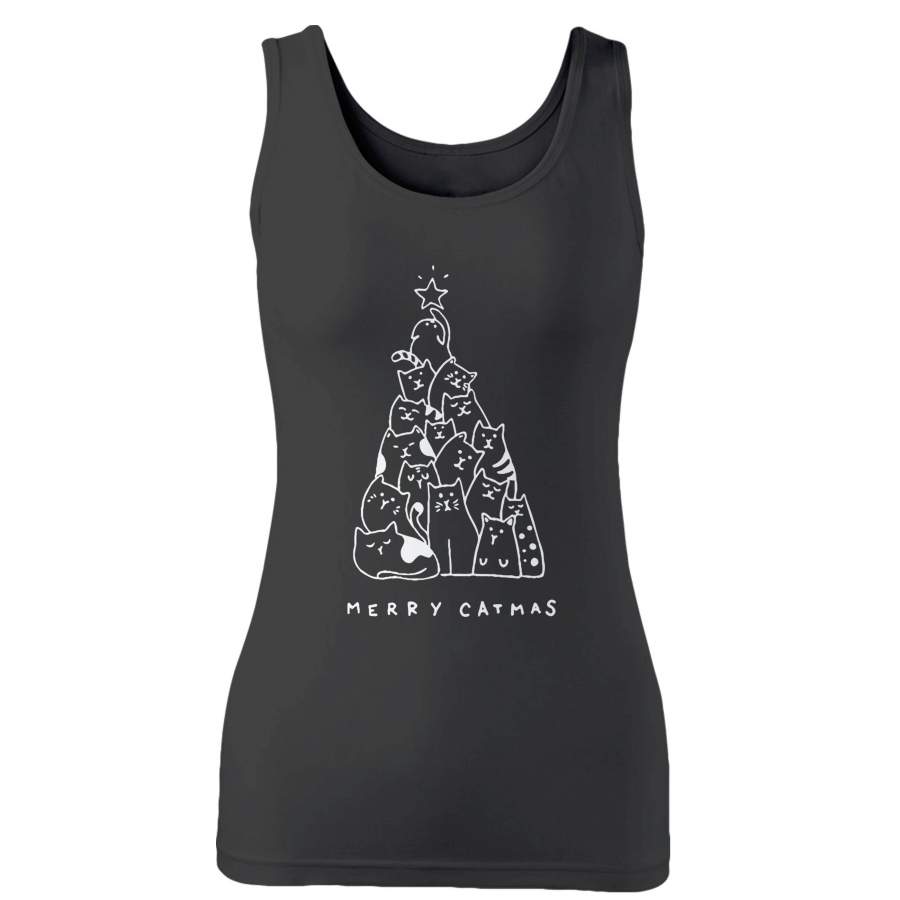 Merry Catmas Cat Lovers Woman’s Tank Top