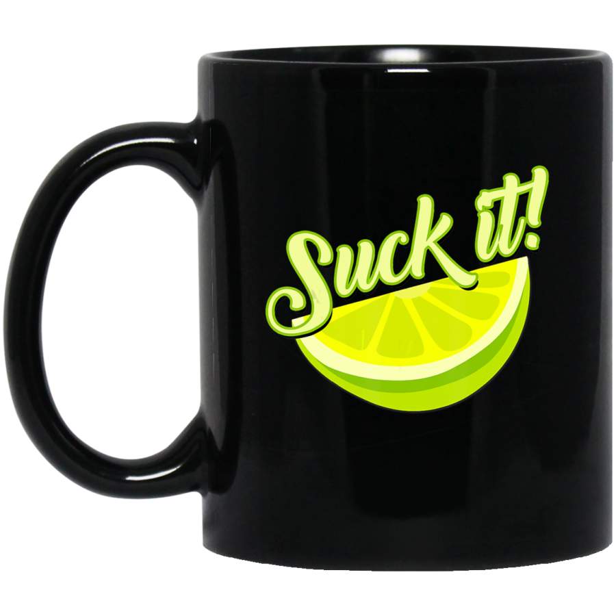 Suck It Mexican Funny Green Lime Slice Gift Lemon Love Coffee Mug