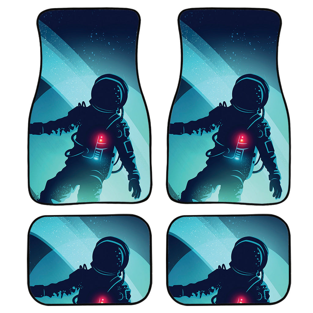 Astronaut Floating Through Space Print Front And Back Car Floor Mats, Front Car Mat