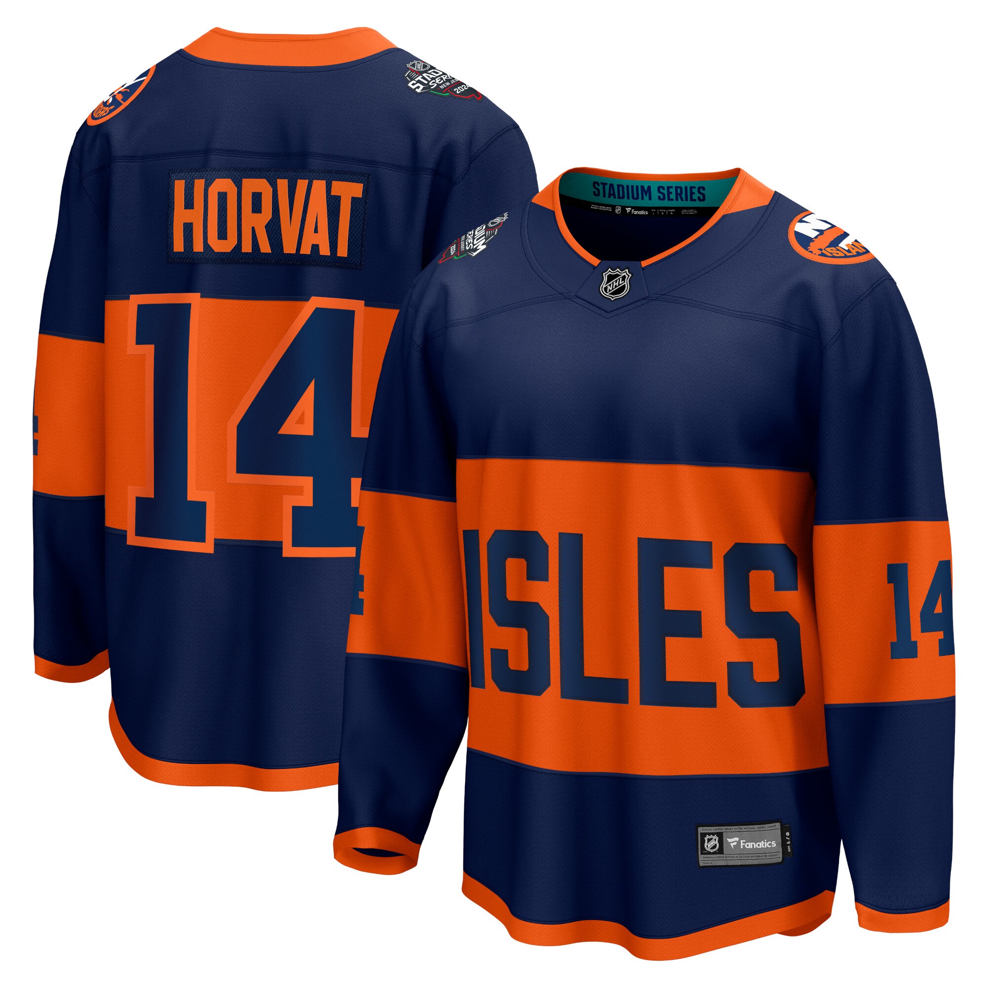 Bo Horvat New York Islanders Branded 2024 NHL Stadium Series Breakaway Player Jersey  Navy