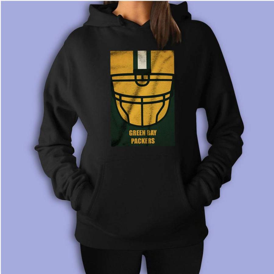 Green Bay Packers Helmet Football Women’S Hoodie