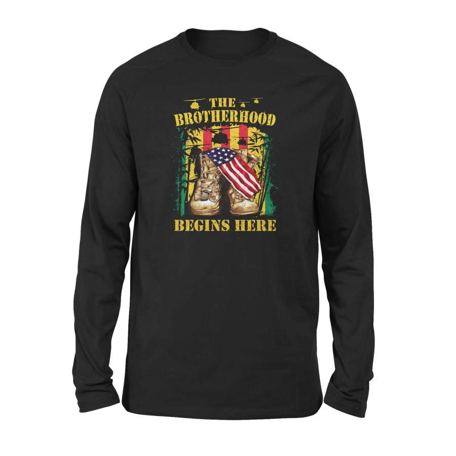 Vietnam veterans – The Brotherhood begins here – Premium Long Sleeve