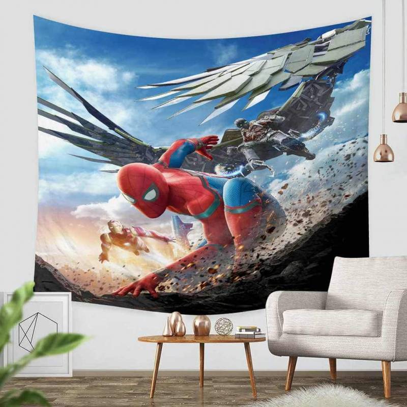 3D Custom Spider Man Homecoming Throw Wall Hanging Bedspread