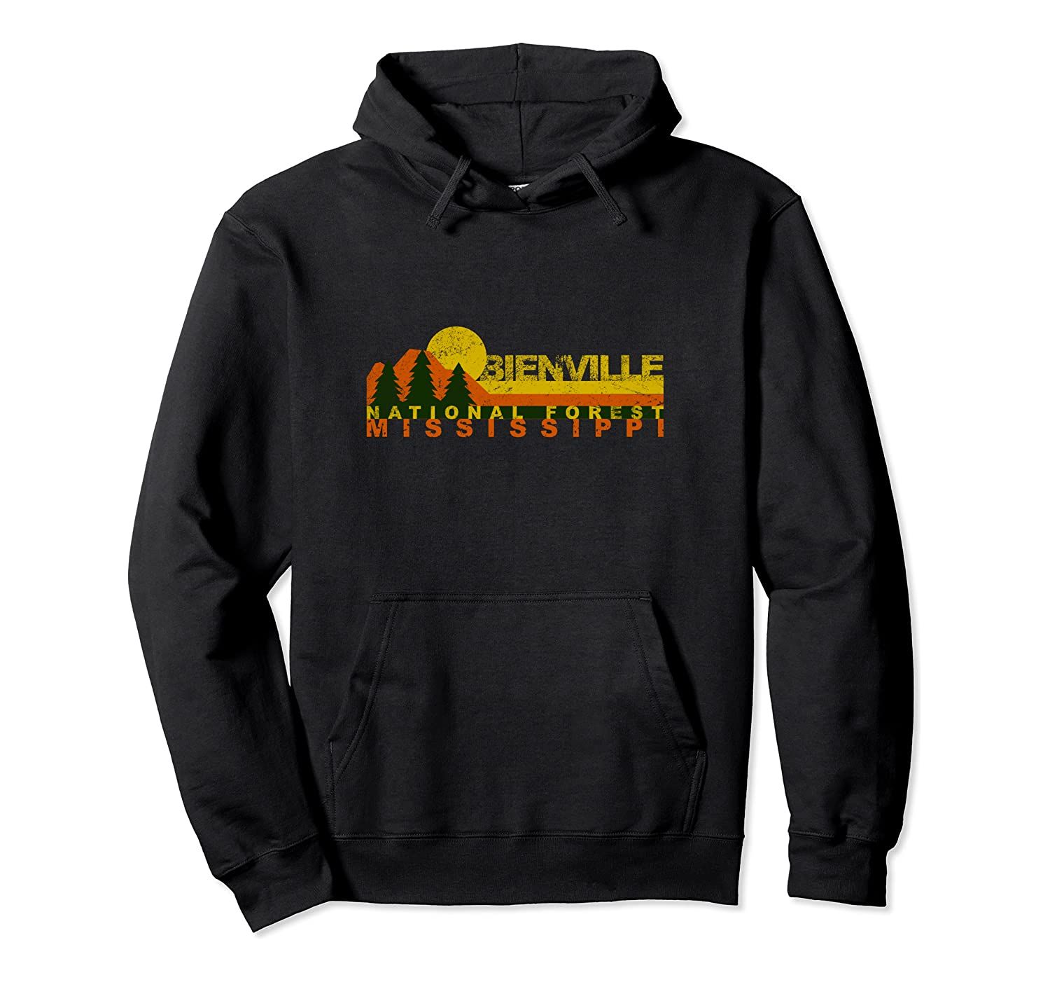 Bienville National Forest Vintage Retro Pullover Hoodie T-Shirt, Sweatshirt, Tank Top