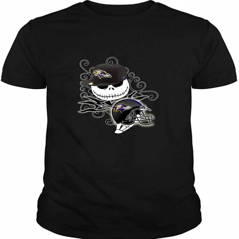 Vrostore Football Halloween T Shirt, Baltimore Ravens T Shirt