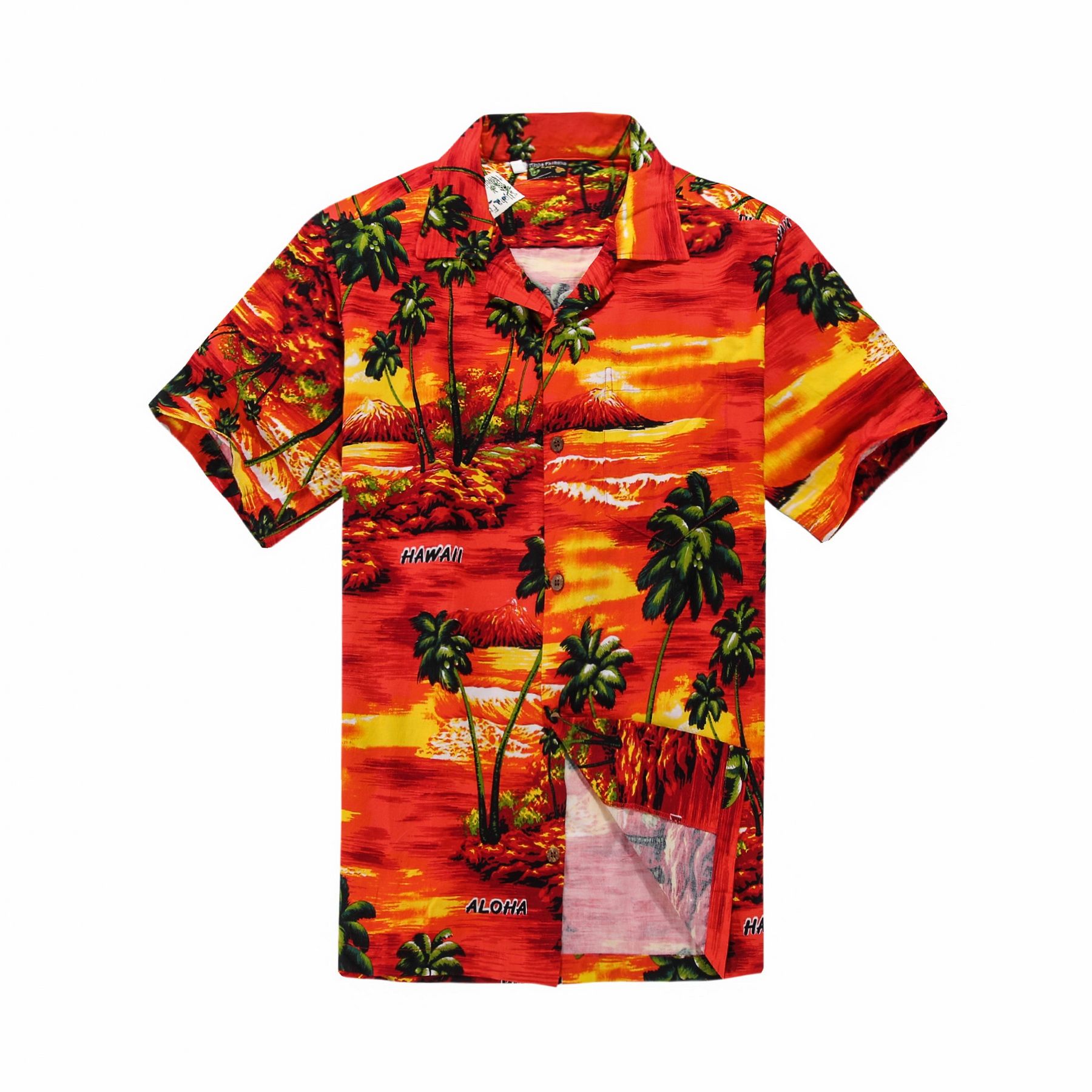 Palms Orange Amazing Design Hawaii Shirt Ha25874