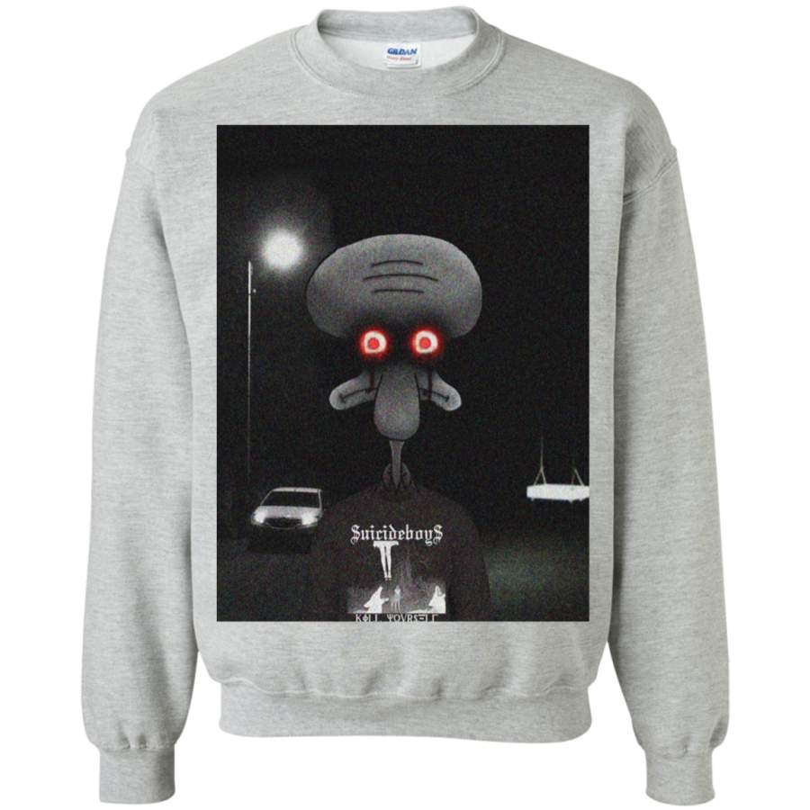 AGR Squidward Suicide Crewneck Pullover Sweatshirt