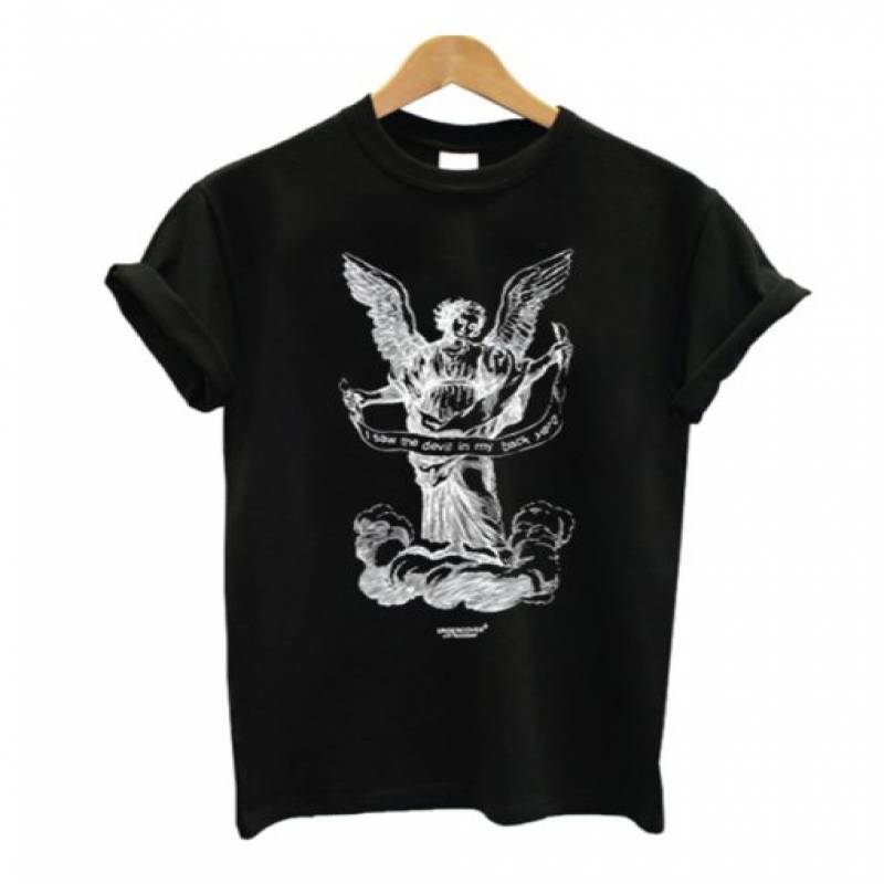 I Saw The Devil In My Backyard Angel T shirt