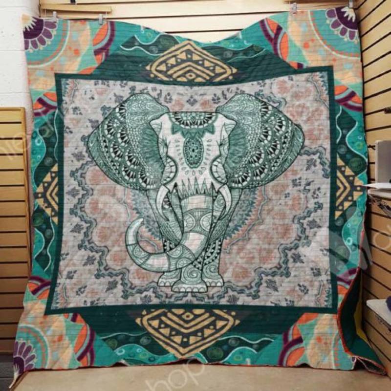 Elephant Bohemian F2607 82O40 Blanket