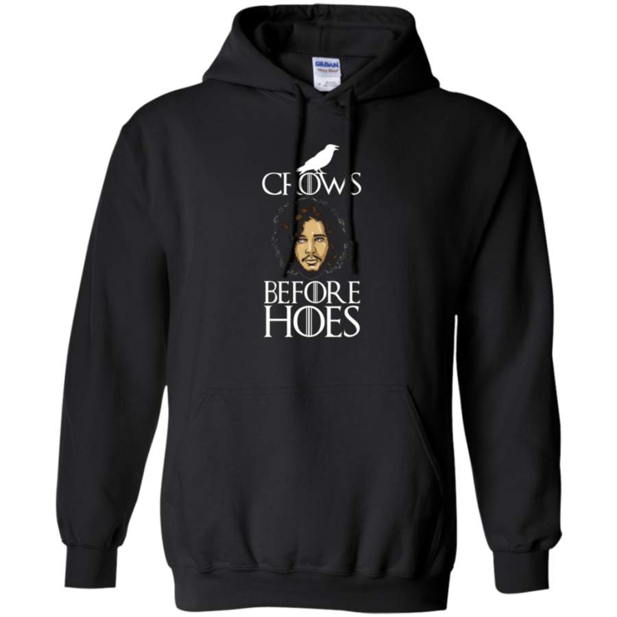 2017 new game of thrones crows before hoes Pullover Hoodie