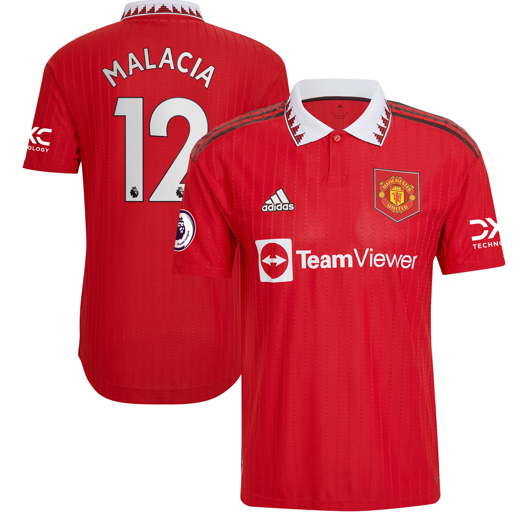 Tyrell Malacia Manchester United 2022/23 Home Authentic Player Jersey – Red