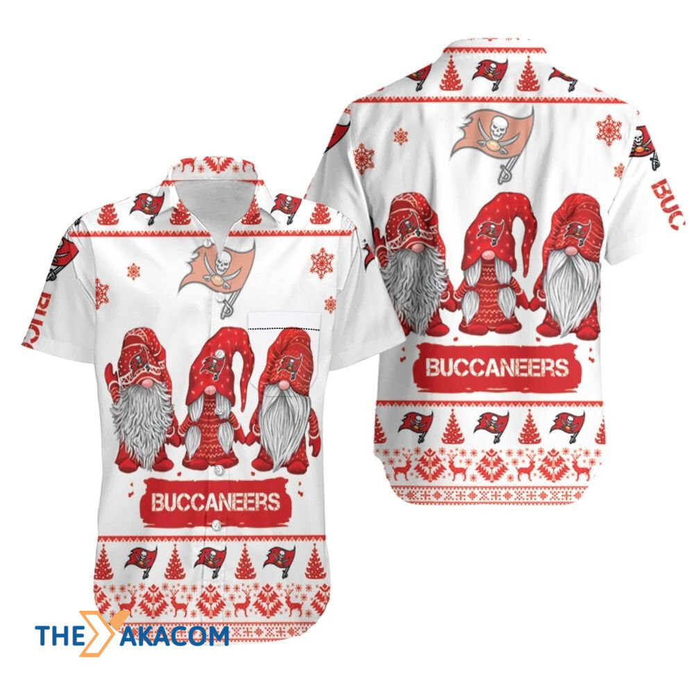 Tampa Bay Buccaneers Christmas Gnomes For Fan Gift Short Sleeve Hawaii Shirt Ha42823