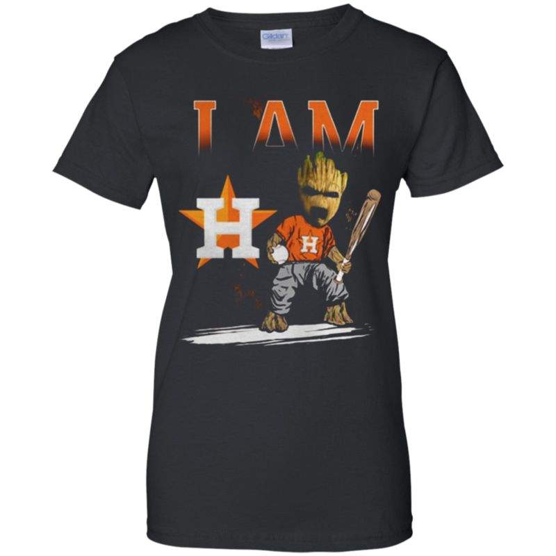 I am HOUSTON ASTROS GROOT Ladies’ T-Shirt