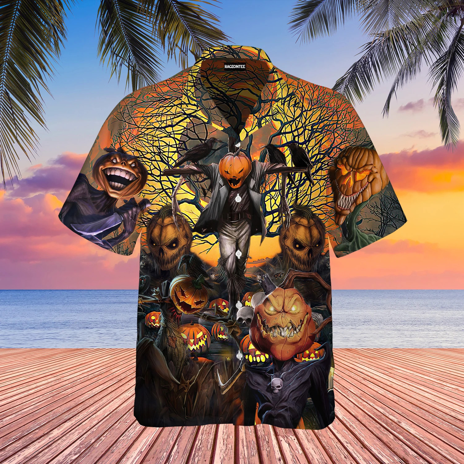 Mr Pumpkin Will Come And Find You On Halloween Night Hawaii Shirt Unisex Adult Ha15222