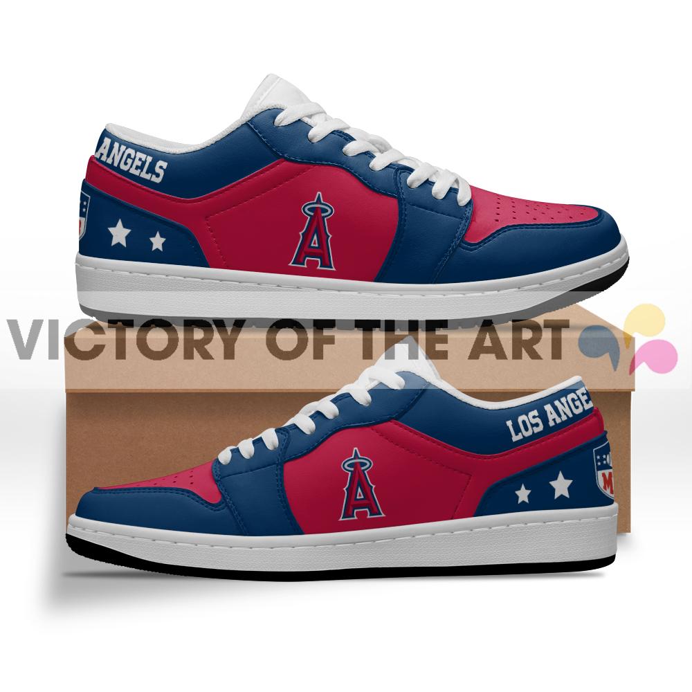 Gorgeous Simple Logo Los Angeles Angels Low Jordan Shoes