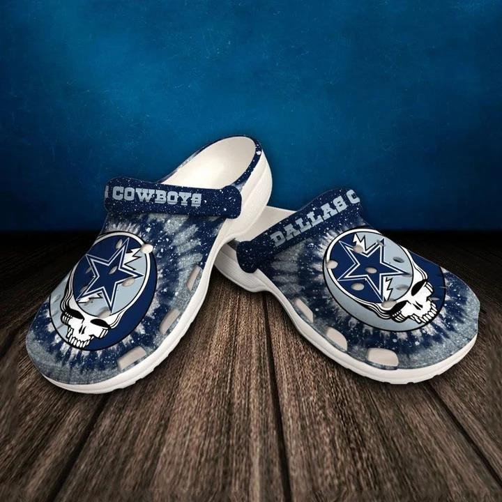 Dallas Cowboys Crocs Crocband Crocs Clogs In Blue