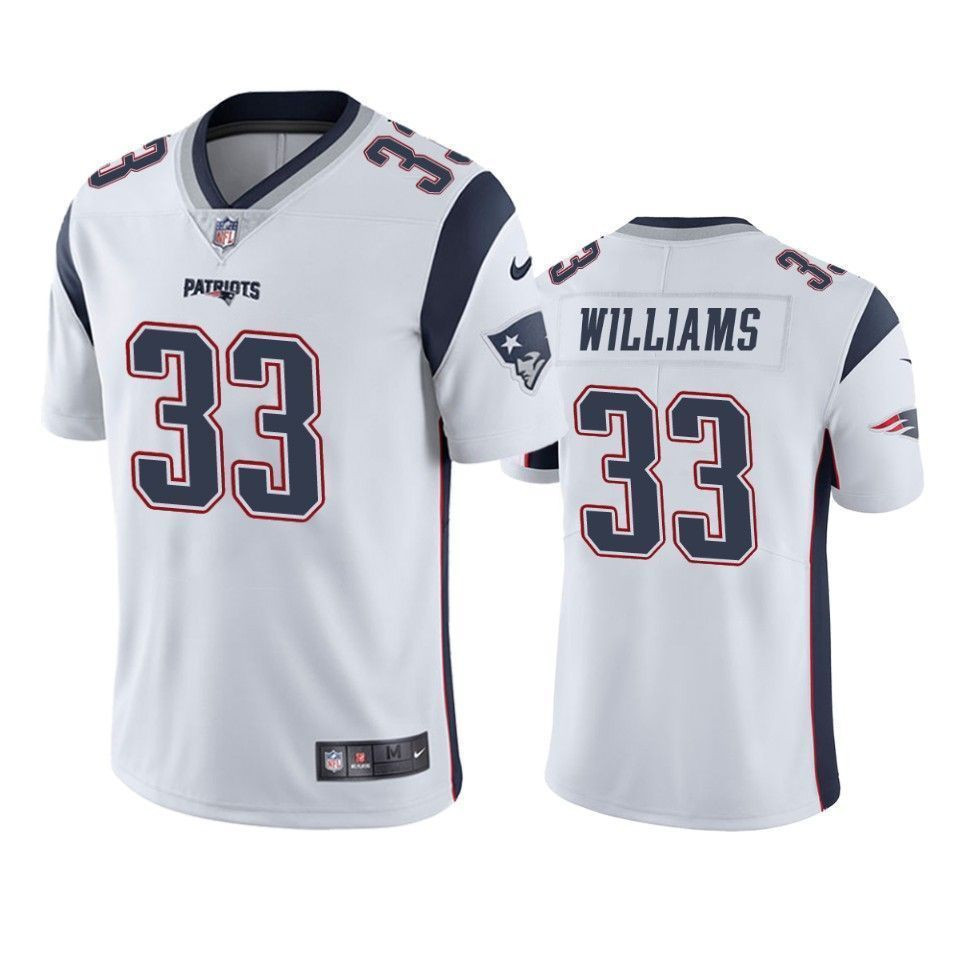 New England Patriots Joejuan Williams White Vapor Limited 3D Jersey