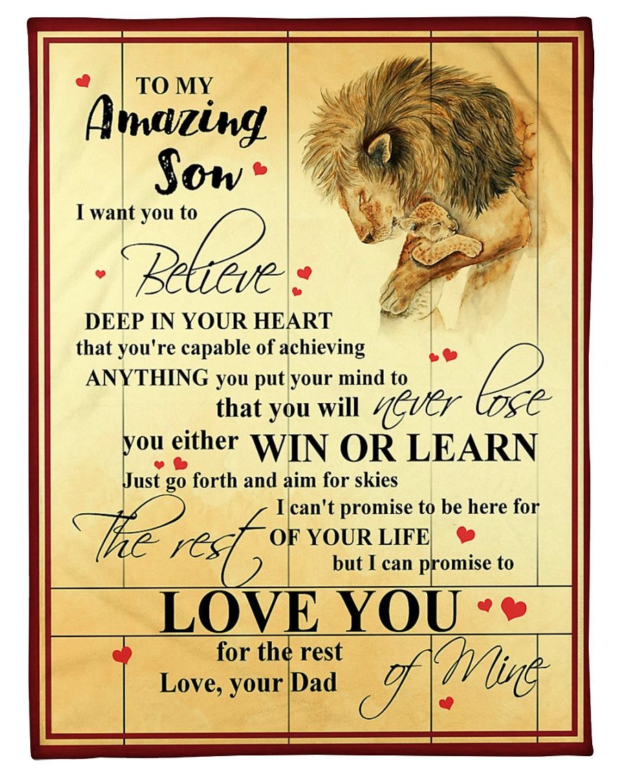 To My Lion Son Blanket