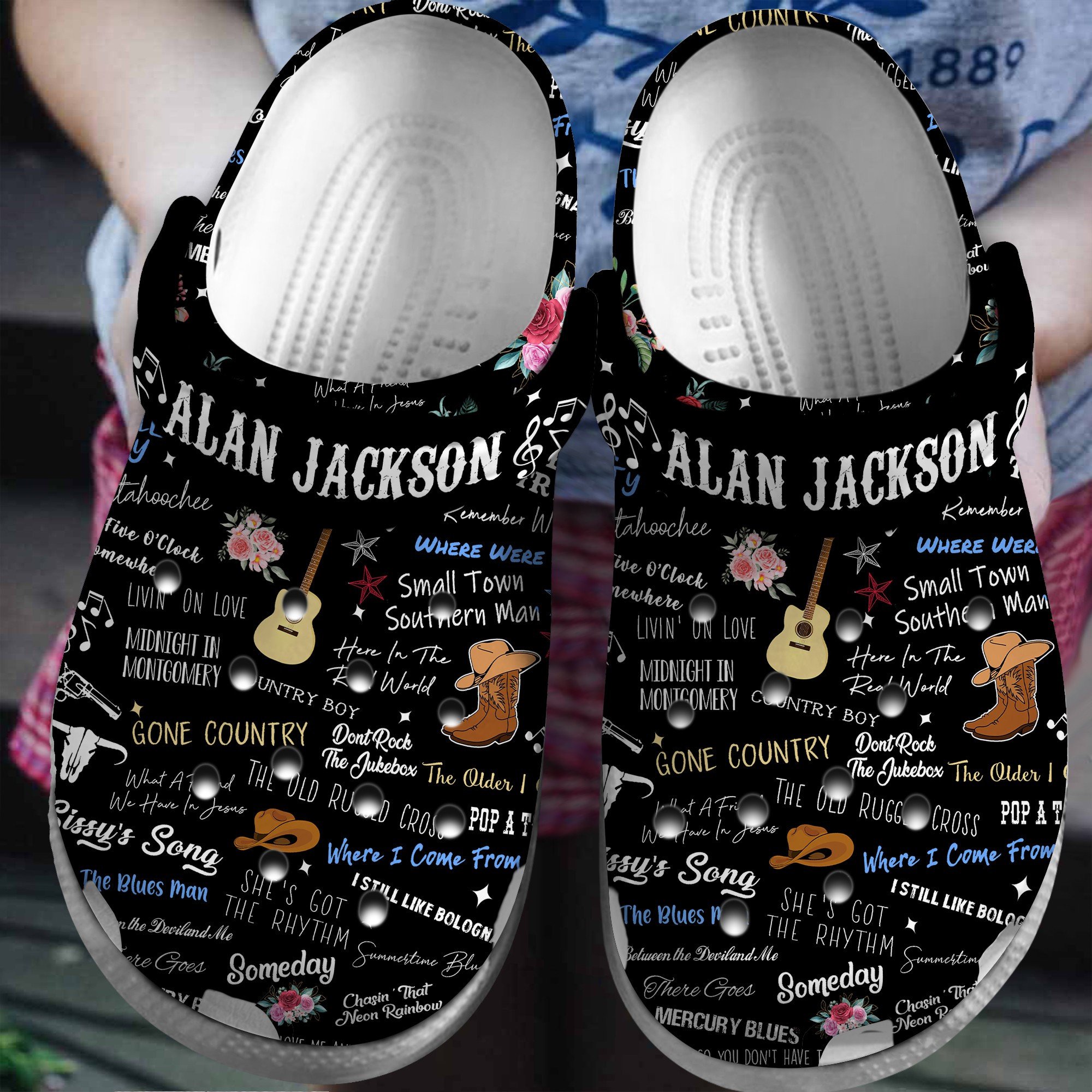 Alan Jackson Singer Music Crocss Crocband Clogs Shoes Comfortable For Men Women And Kids Mn