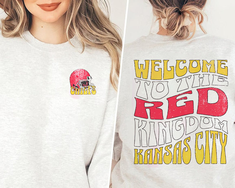 Kansas City Chiefs Football Sweatshirt, Chiefs Era Sweatshirt