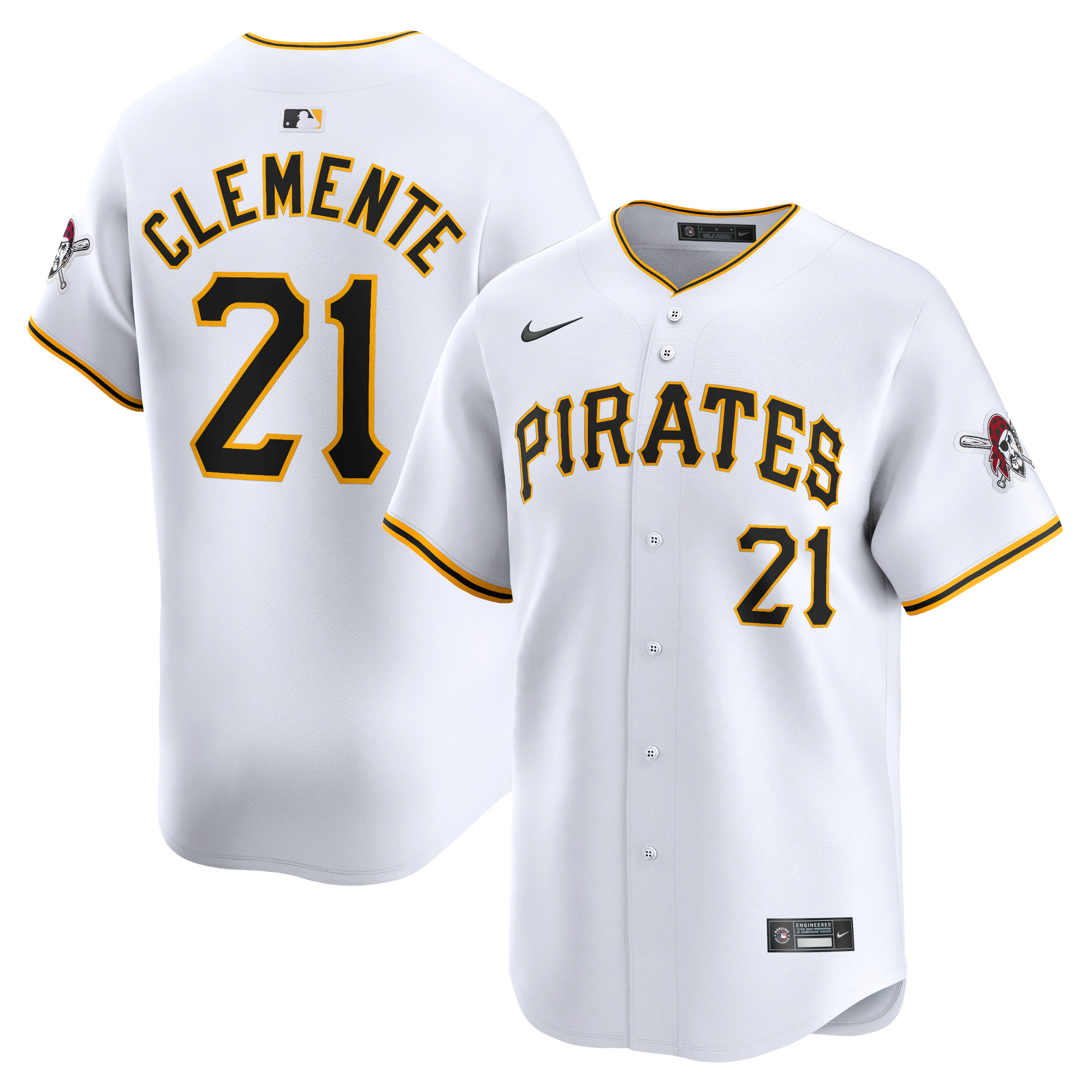 Roberto Clemente Pittsburgh Pirates Home Limited Player Jersey – White