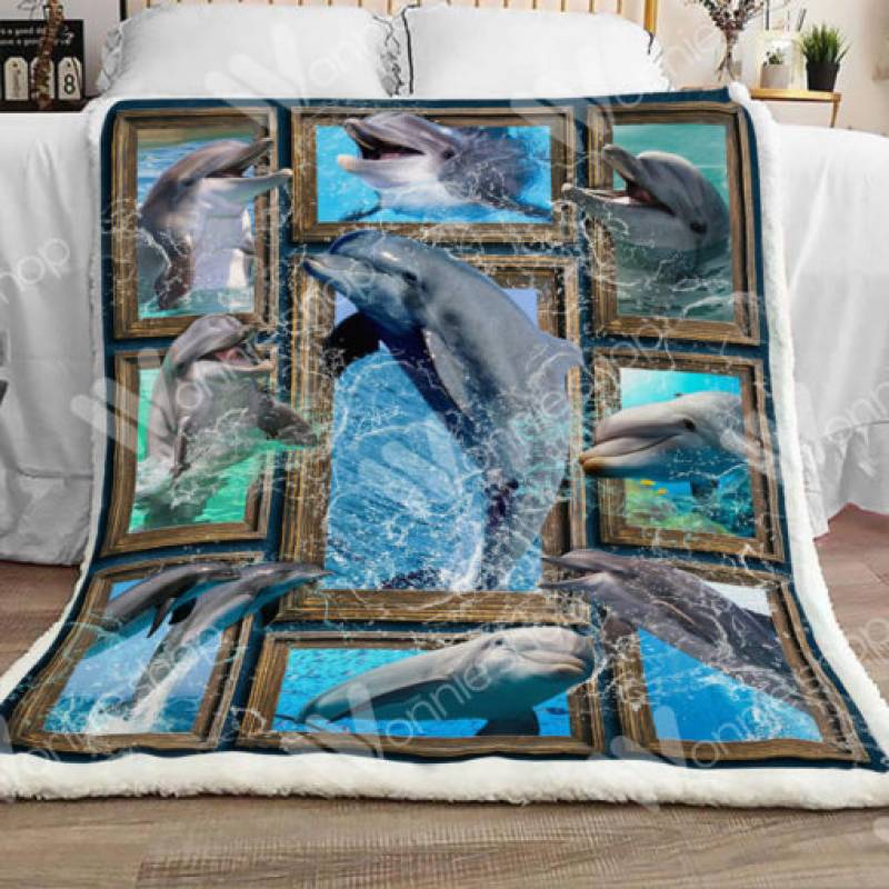 Dolphins Sherpa Blanket NOV1102 81O60