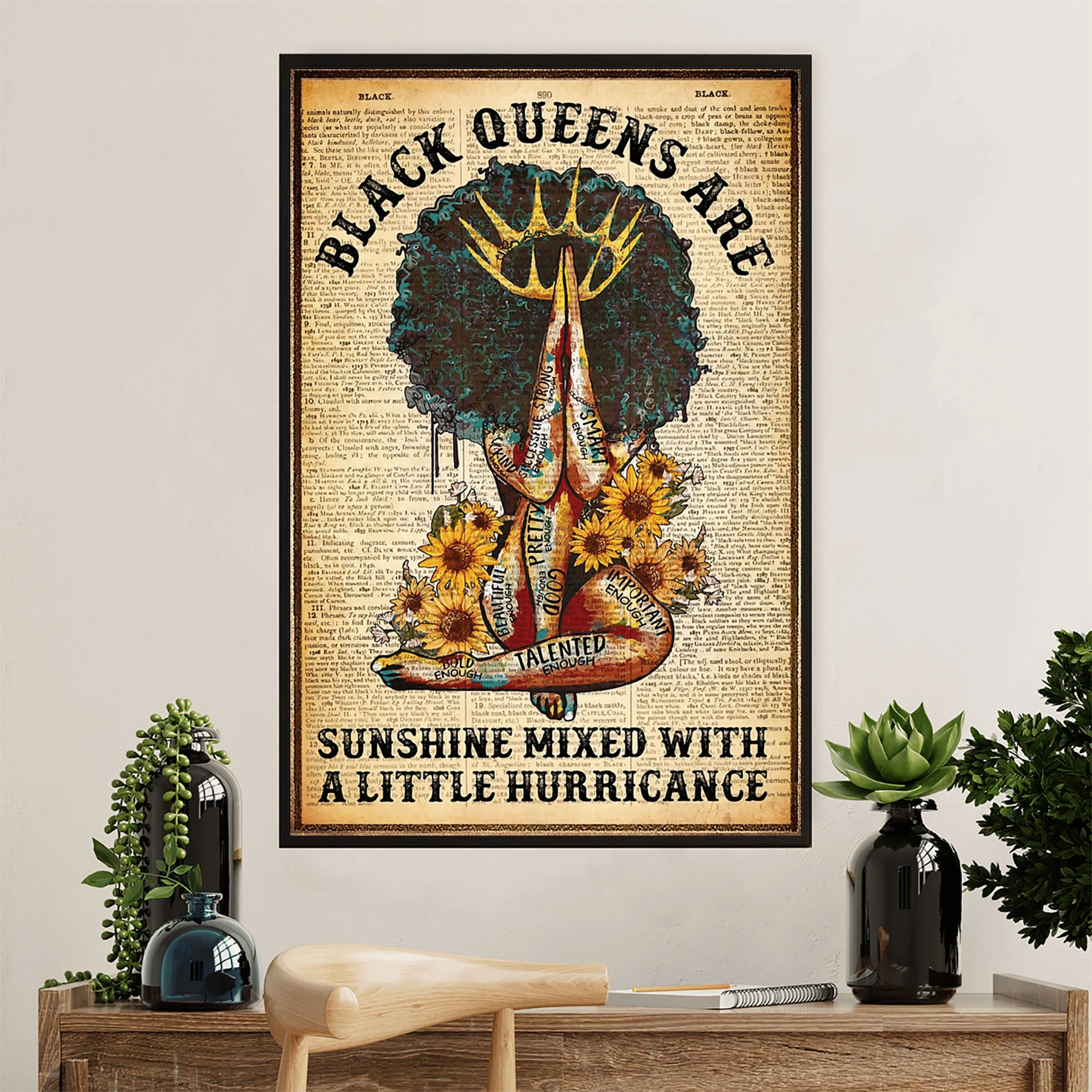 Black Queens Are Poster Canvas – Gift For Black Girl Evg84598