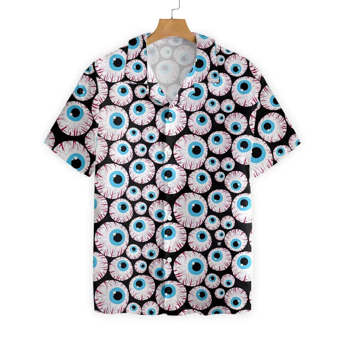 Halloween Creepy Eyeballs All Over Printed Hawaii Shirt Ha35532