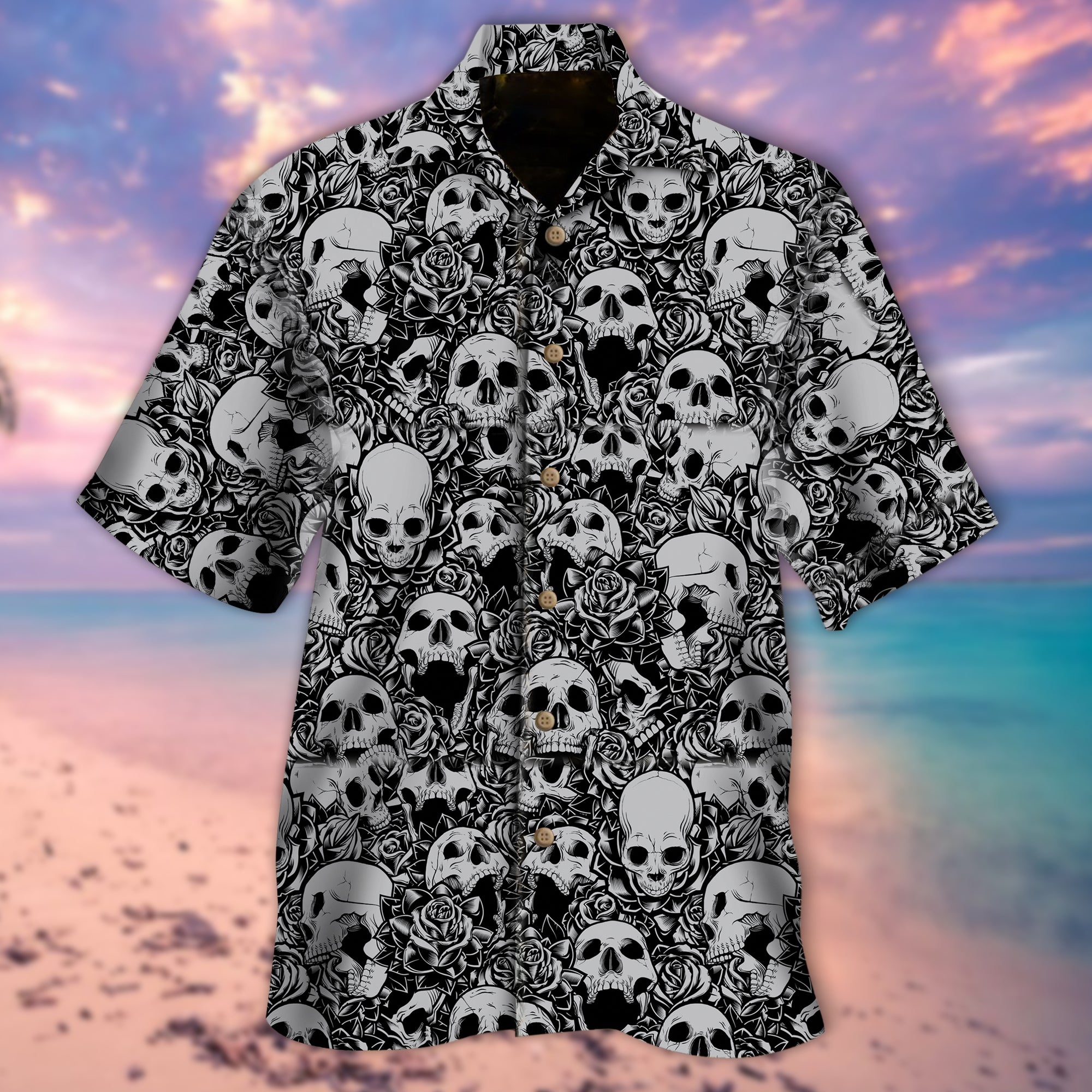 Skulls Roses Hawaii Skull Lover Hawaii Shirt For Men Women Ha81281