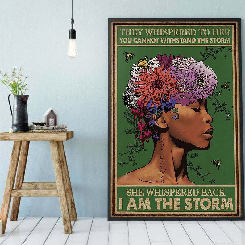 African Custom Canvas Beautiful Brown Skin Poster Art Print Praying Queen Black King Glamorous Wall Art And Decor