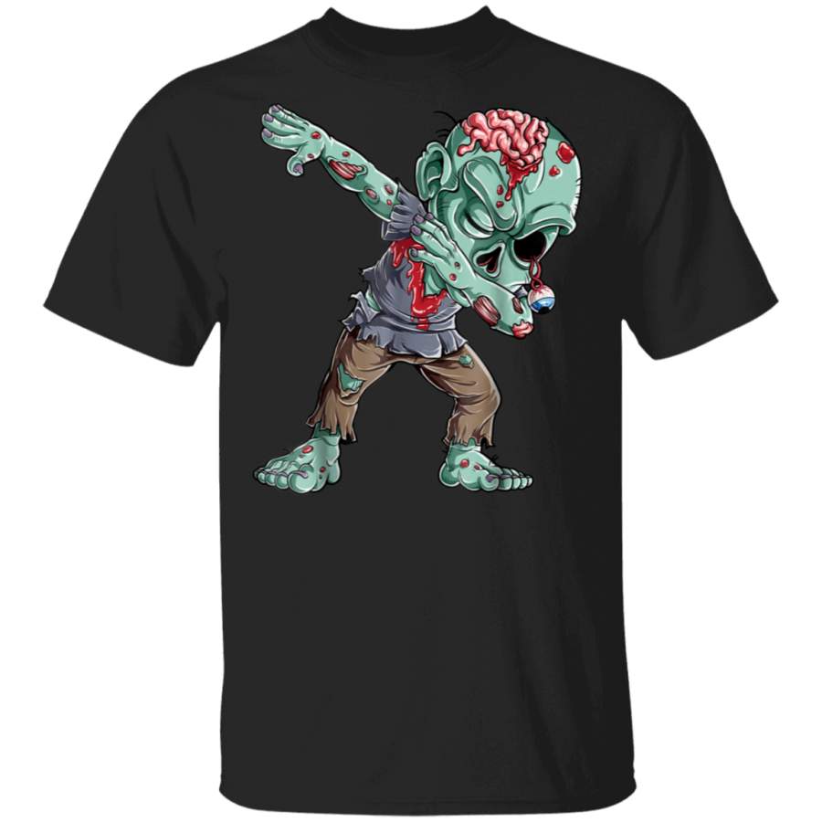 Dabbing Zombie T shirt Halloween Kids Funny Zombies Dab Tees