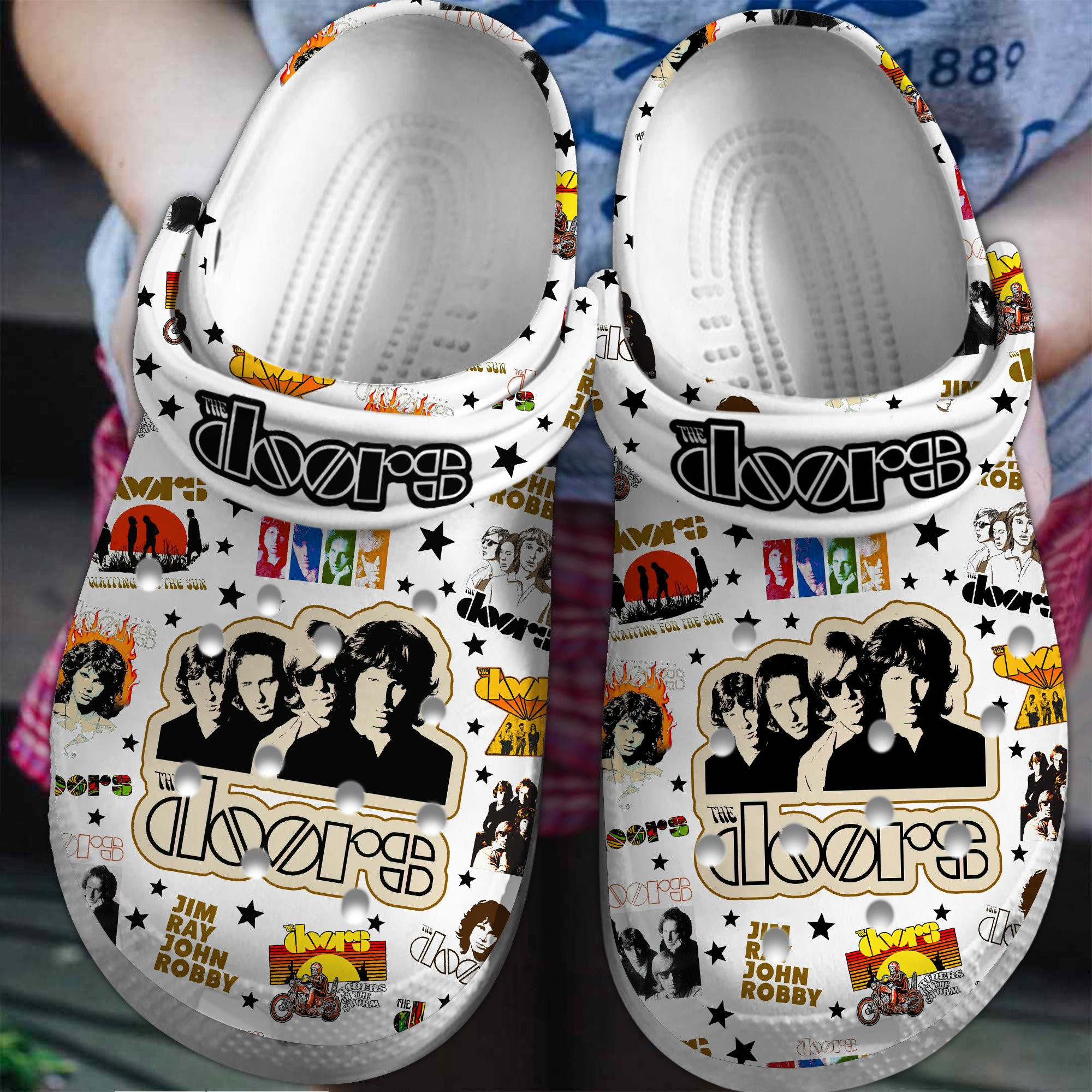 Premium The Doors Music Crocs Crocband Clogs Shoes Comfortable For Men Women and Kids 2