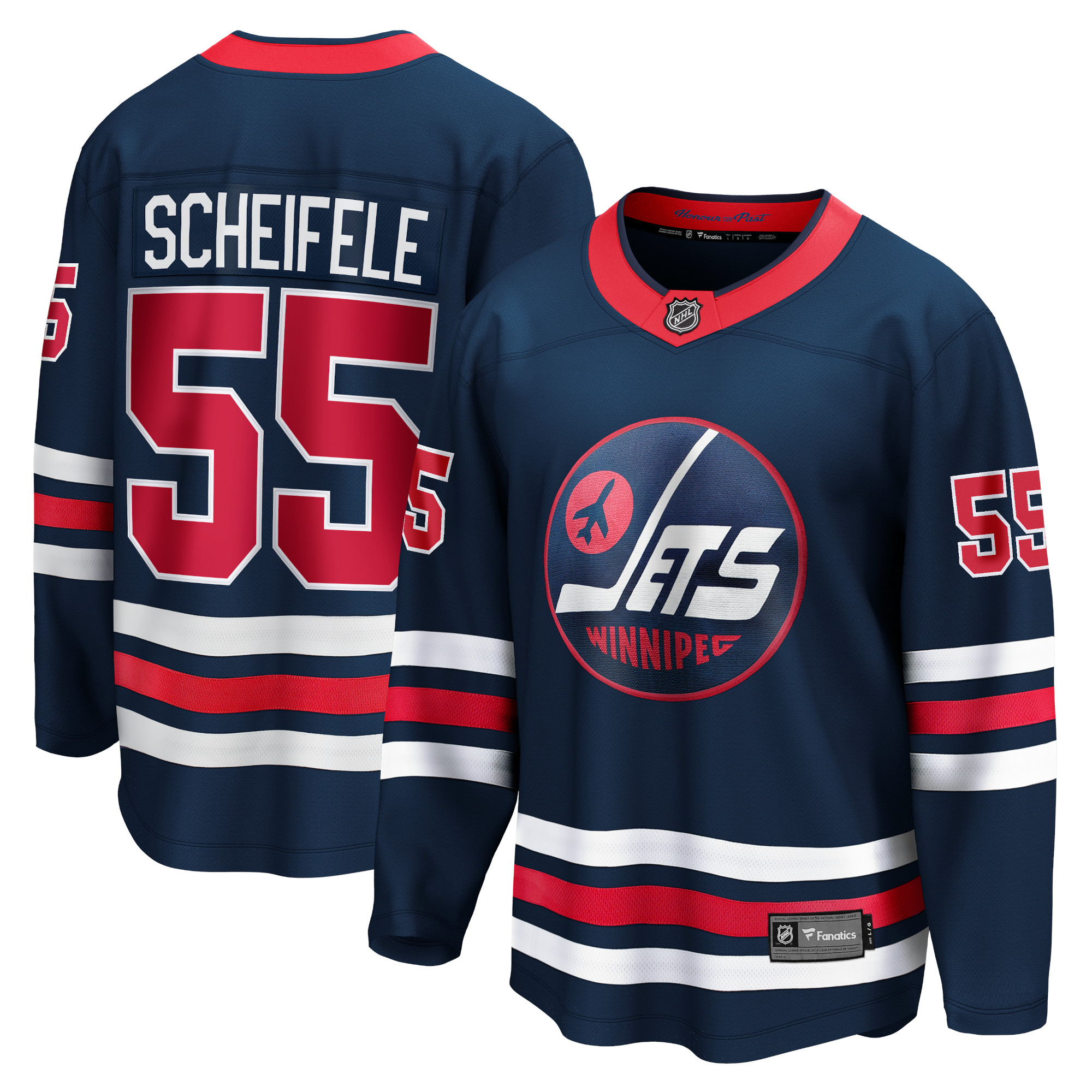 Men's Winnipeg Jets Mark Scheifele Navy Alternate Premier Breakaway Player Jersey