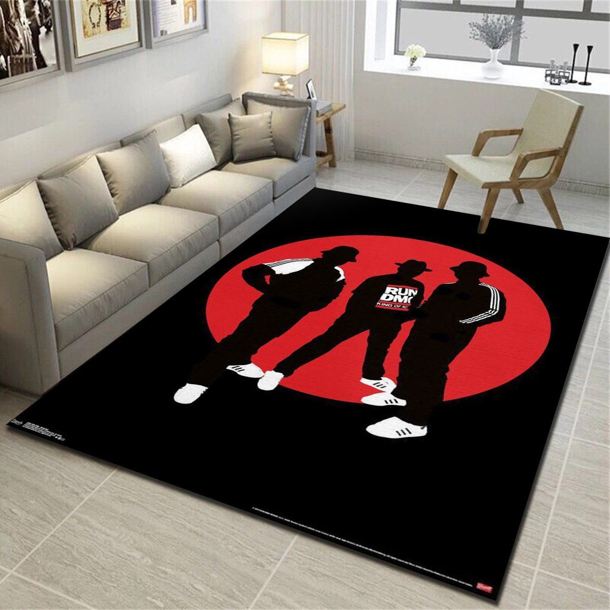 Run Dmc Minimalist Logo Rugs, Living Room Carpet