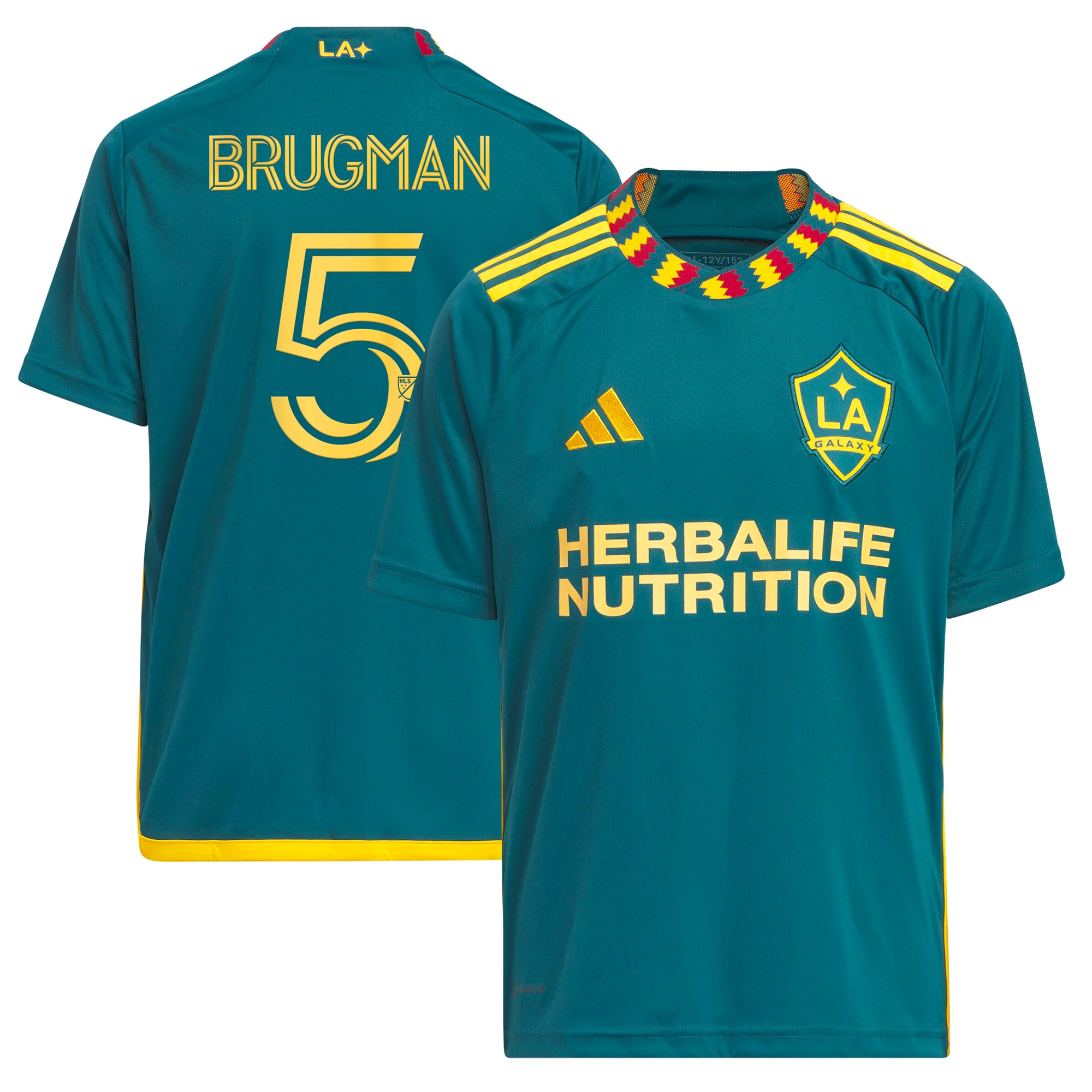 Gastón Brugman LA Galaxy Youth 2023 LA Kit Replica Player Jersey – Green