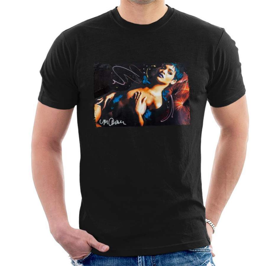 Sidney Maurer Original Portrait Of Rihanna White Men’s T-Shirt