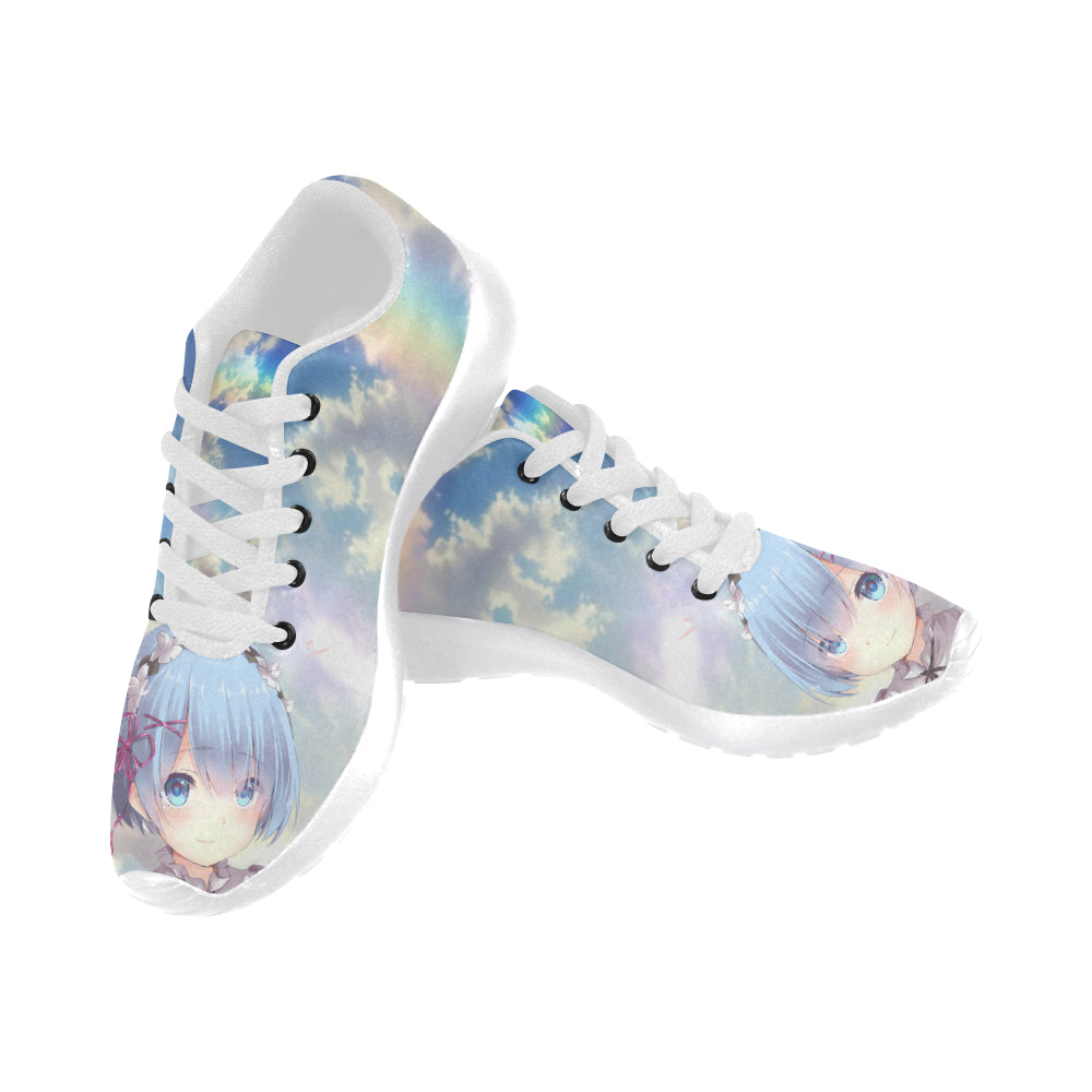 Rem Re:Zero White Sneakers Size 13-15 for Men