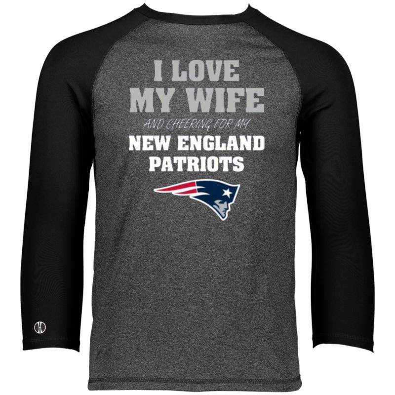 Buy I Love My Wife And Cheering For My New England Patriots T Shirts